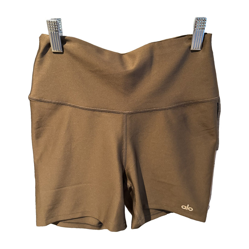 Alo Yoga 5" High-Waist Airlift Energy Short in Espresso – real photo, new with tag