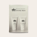 Alo Glow System Best-Seller Body Duo box, front with both tubes