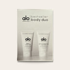 Alo Glow System Best-Seller Body Duo box, front with both tubes