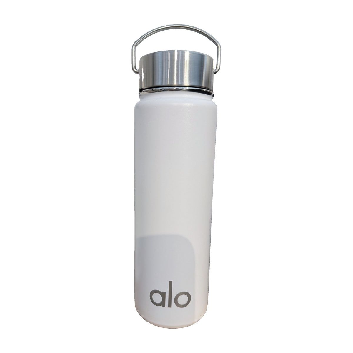 Alo Yoga Stainless Steel Water Bottle 24 oz in White – real photo