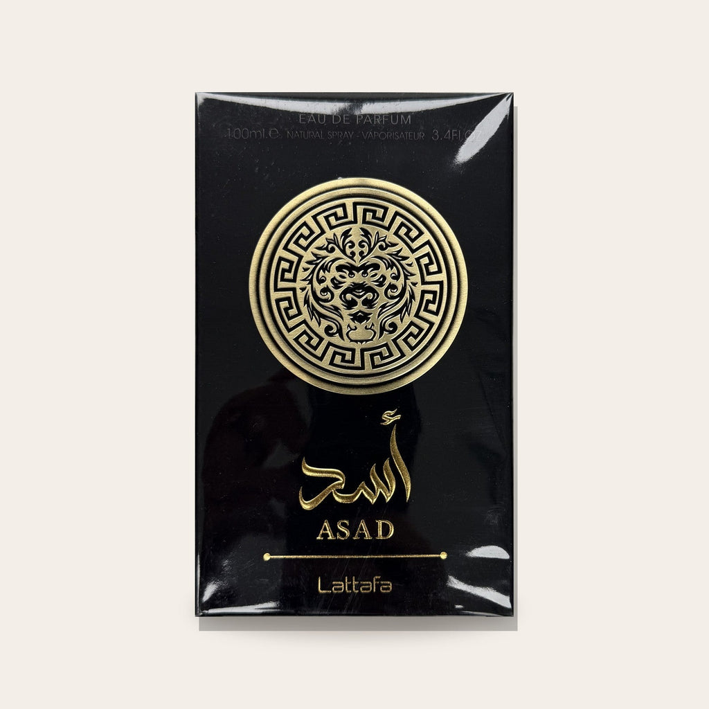 Lattafa Asad Eau de Parfum 100 mL sealed box, front