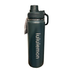 Lululemon Back to Life Sport Bottle 24oz in Dark Green with hang tag – real photo