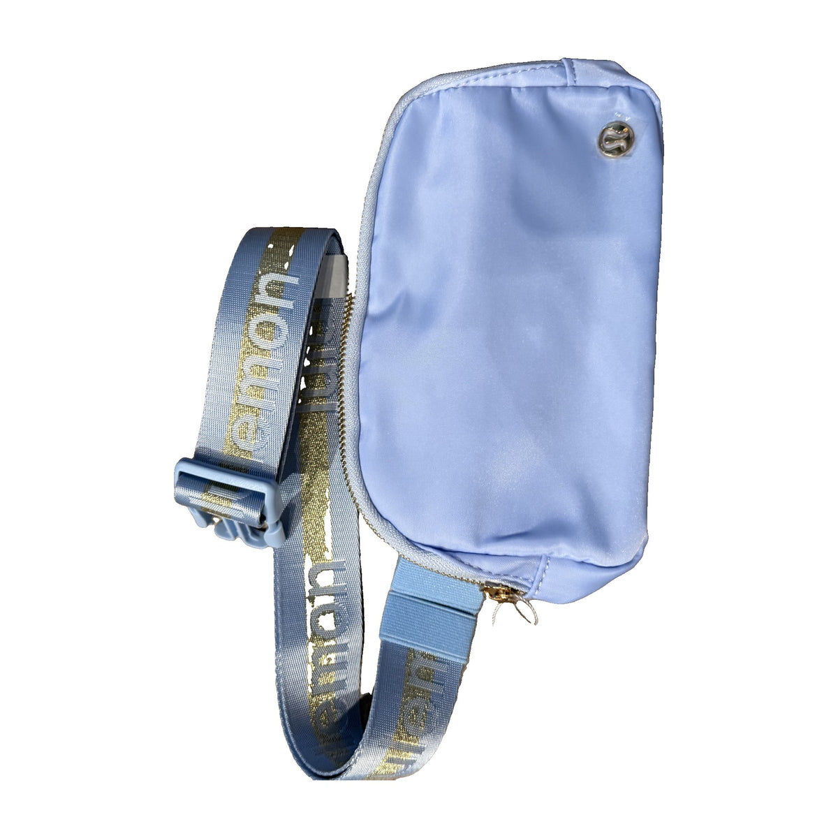 Lululemon Everywhere Belt Bag 1L in Periwinkle with logo strap – real photo