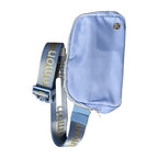 Lululemon Everywhere Belt Bag 1L in Periwinkle – strap detail, real photo