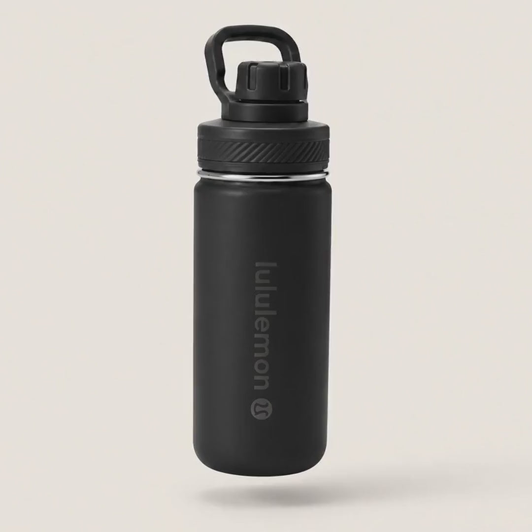 Lululemon Back to Life Sport Bottle 24oz in Black – 360° view