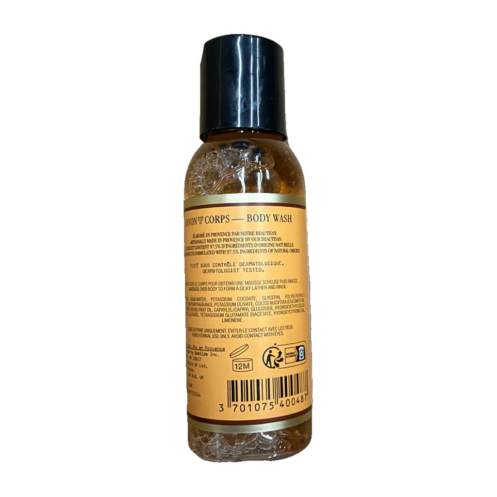 Bastide Ambre Maquis Body Wash bottle back