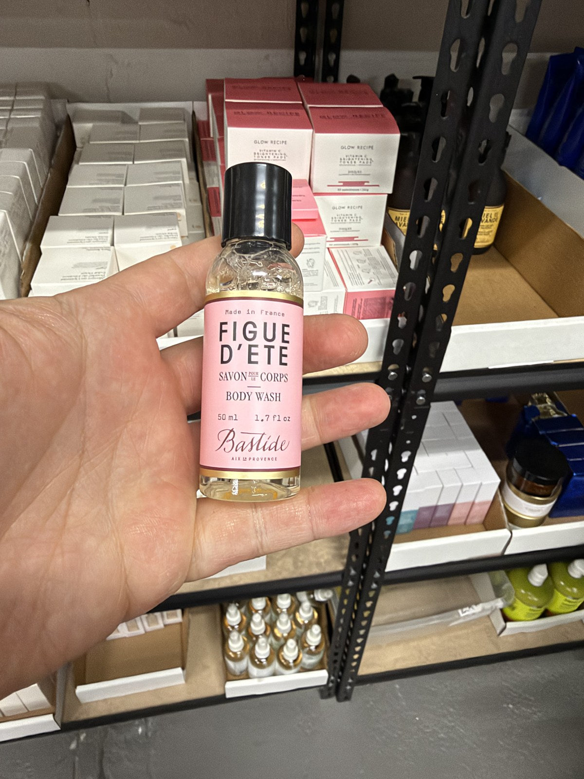 Bastide Figue d'Été Body Wash in hand