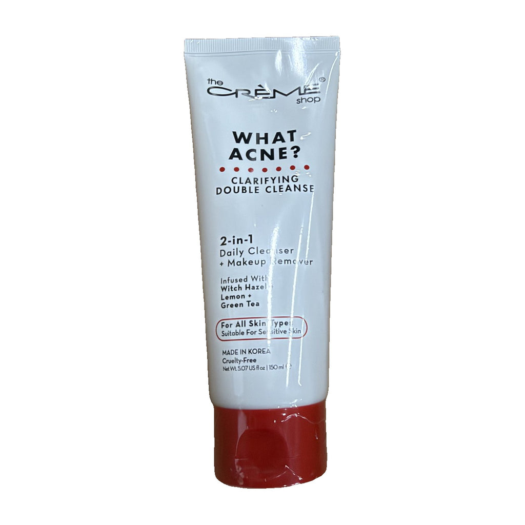 The Crème Shop What Acne? Clarifying Double Cleanse 150 mL tube, front
