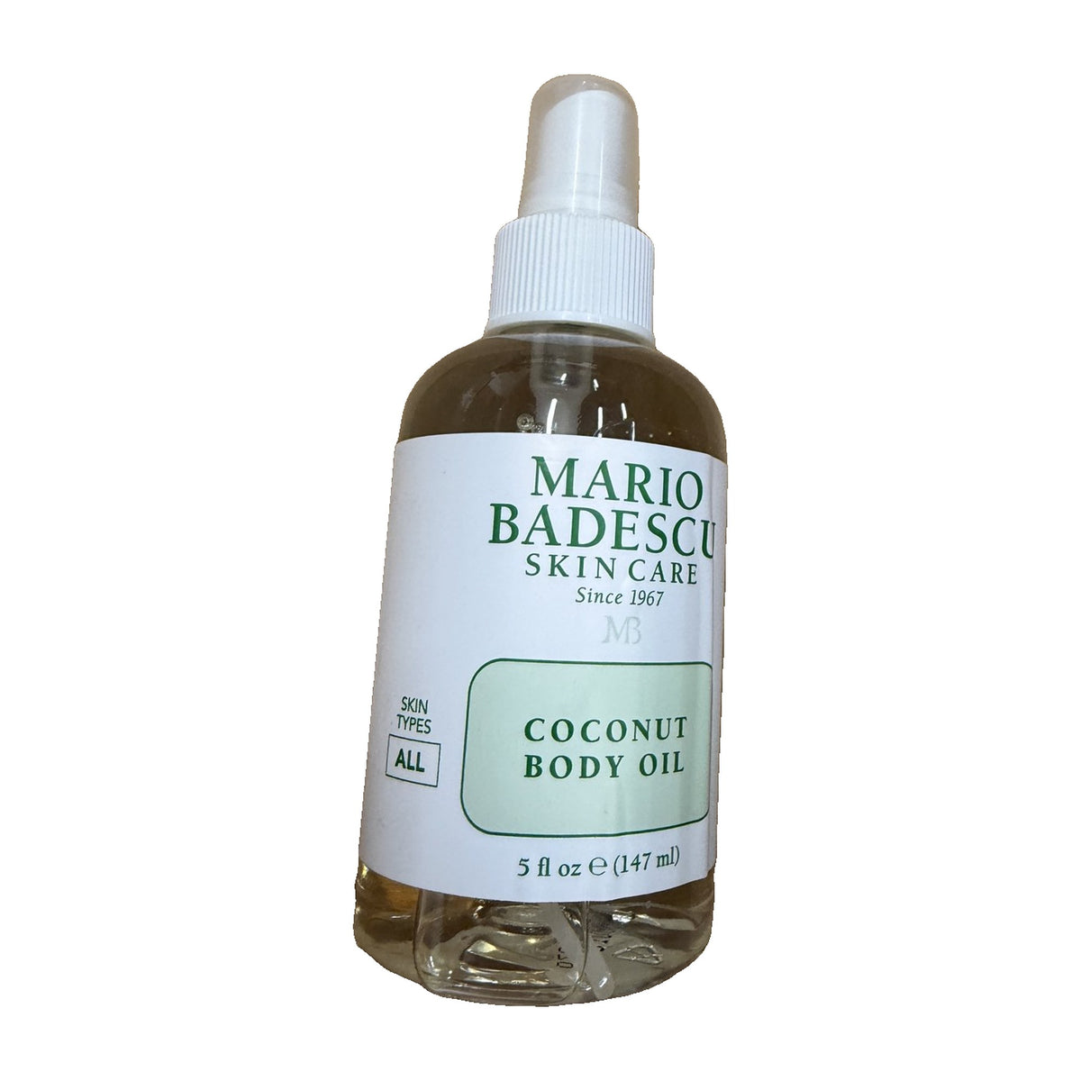 Mario Badescu Coconut Body Oil 5 oz spray bottle, front