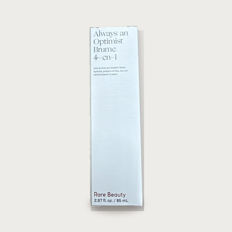 Rare Beauty Always an Optimist 4-in-1 Mist 85 mL box, front