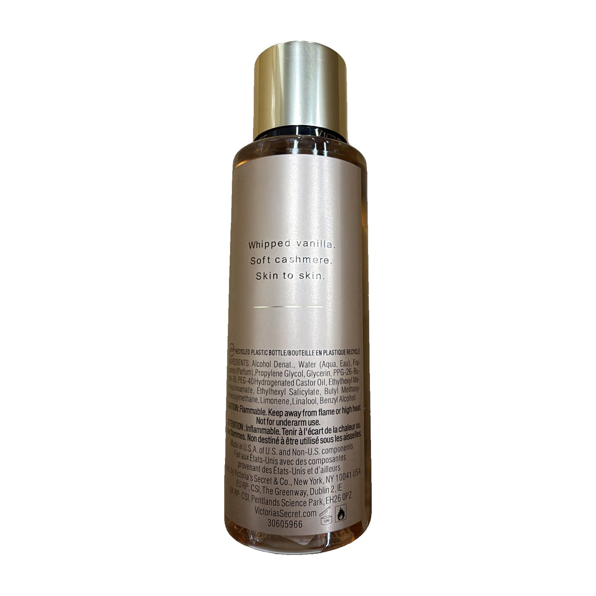 Victoria's Secret Bare Vanilla Fragrance Mist bottle back