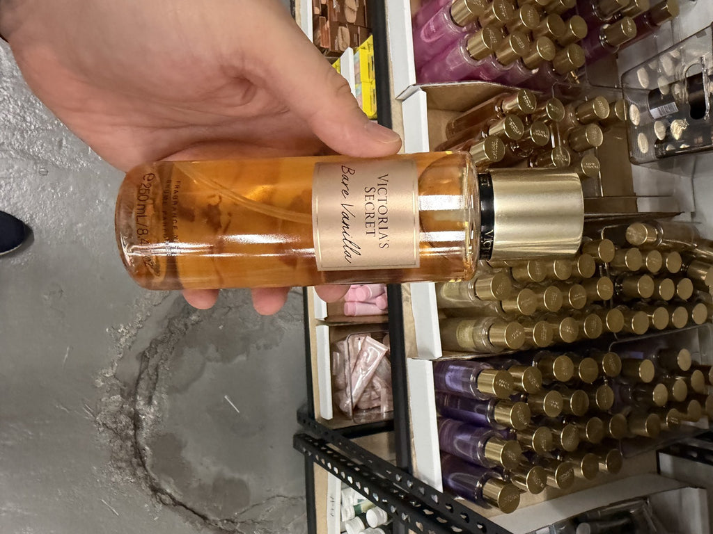 Victoria's Secret Bare Vanilla Fragrance Mist in hand